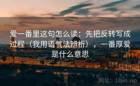 爱一番里这句怎么读：先把反转写成过程（我用语气法辨析），一番厚爱是什么意思